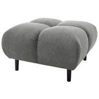 HOCKER Cord Grau  - Schwarz/Grau, MODERN, Holz/Textil (73/41/73cm) - Pure Home Lifestyle