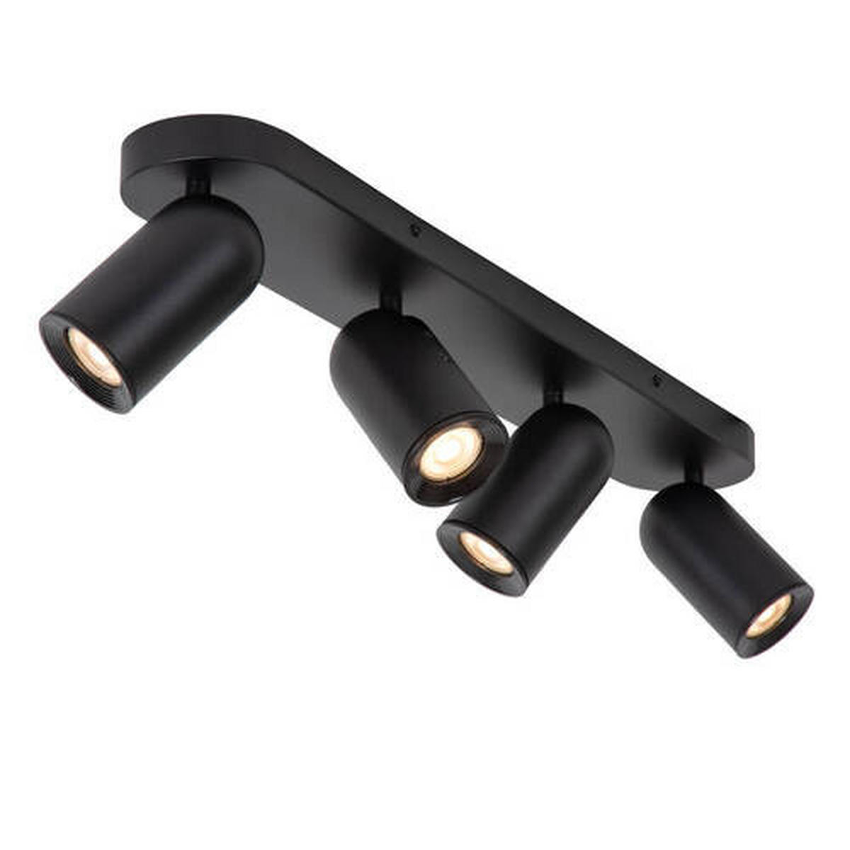 STRAHLER Punch 63/10.5/10.5 cm   - Schwarz, KONVENTIONELL, Metall (63/10.5/10.5cm) - Lucide