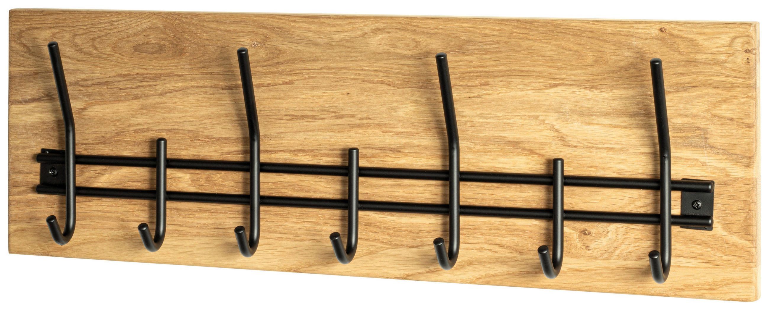 FALI FOGAS - tölgyfa színű/fekete, Design, fa/fém (60/20/10cm) - Landscape