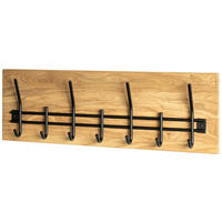 FALI FOGAS - tölgyfa színű/fekete, Design, fa/fém (60/20/10cm) - Landscape