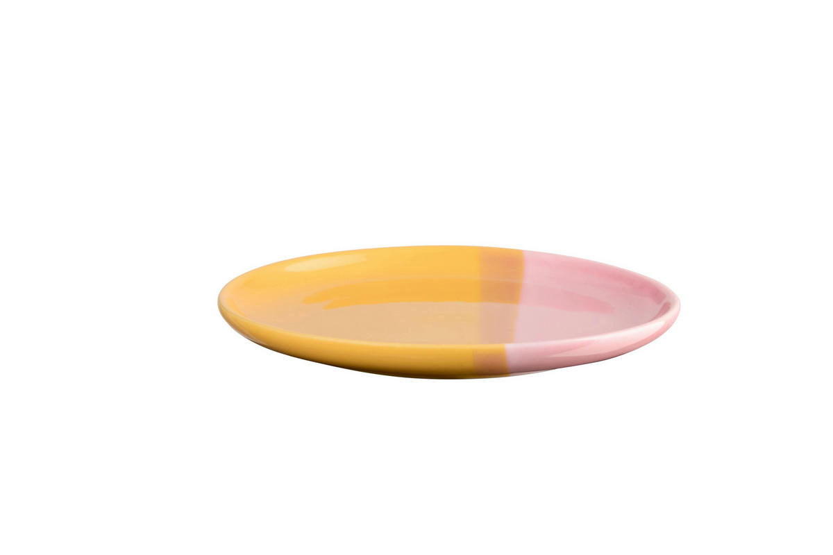 TANJUR ZA PREDJELO    13/1,2 cm       Joy  - svijetlo ružičasta/tamno žuta, Basics, keramika (13/1,2cm) - ASA