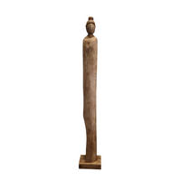 SKULPTUR - Naturfarben, Trend, Holz (14/95/14cm) - Ambia Home