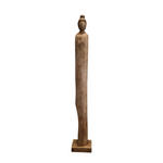 SKULPTUR - Naturfarben, Trend, Holz (14/95/14cm) - Ambia Home