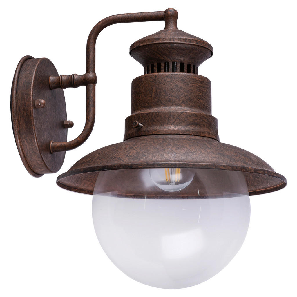 Außenleuchte 3272r 60 Watt Stahl/glas, Wandmontage