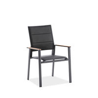 STAPELSESSEL Aluminium Schwarz  - Anthrazit/Schwarz, Design, Holz/Textil (62/96/63cm)