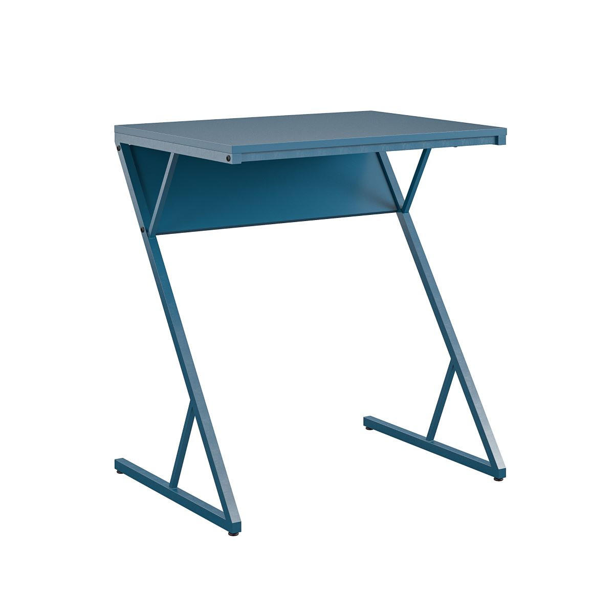 SCHREIBTISCH 64/72/49 cm in Blau - Blau, Design, Holzwerkstoff/Metall (64/72/49cm) - MID.YOU