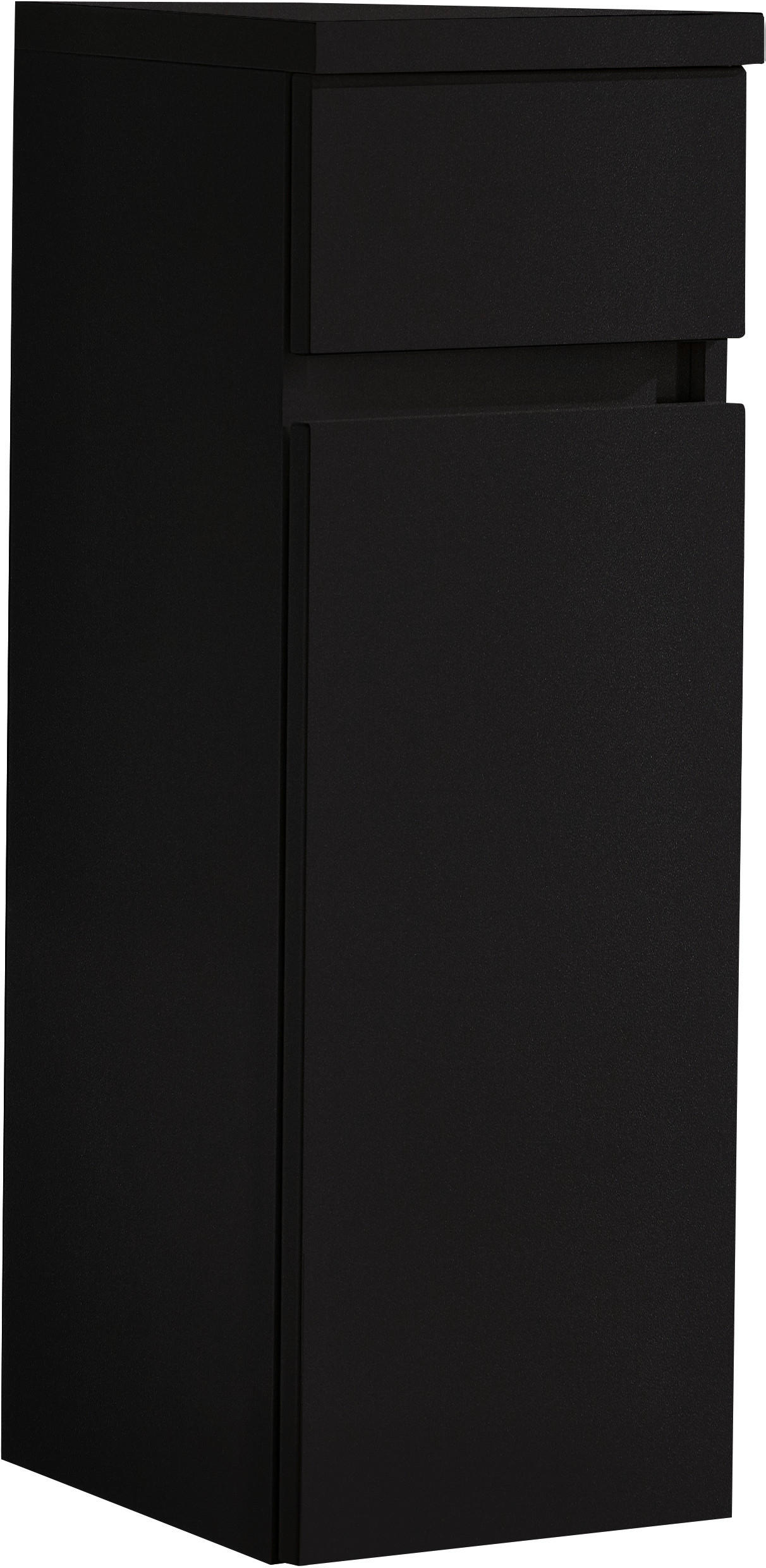 MIDISCHRANK 30/86/33 cm  - Dunkelgrau, Design, Glas/Holzwerkstoff (30/86/33cm) - Novel