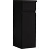 MIDISCHRANK 30/86/33 cm  - Dunkelgrau, Design, Glas/Holzwerkstoff (30/86/33cm) - Novel