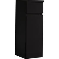 MIDISCHRANK 30/86/33 cm  - Dunkelgrau, Design, Glas/Holzwerkstoff (30/86/33cm) - Novel