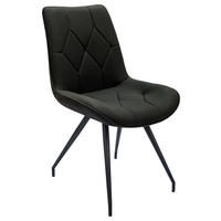 STUHL   Webstoff  Schwarz  - Schwarz, Design, Textil/Metall (51/89/66cm) - Novel
