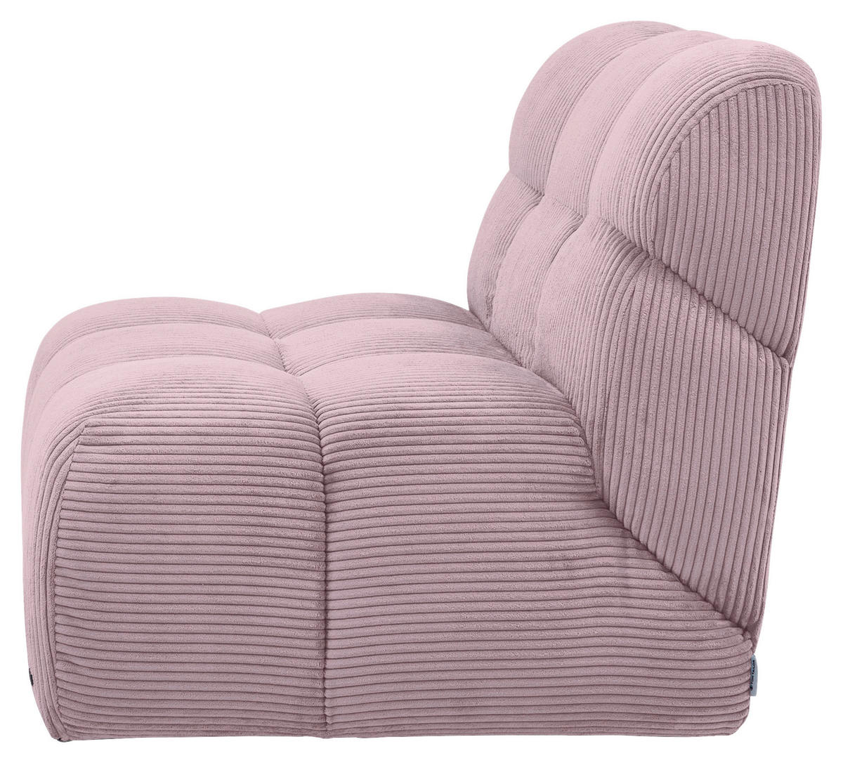 SESSEL in Cord Mauve  - Mauve/Schwarz, KONVENTIONELL, Textil/Metall (105/78/90cm) - Tom Tailor