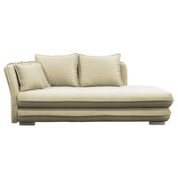 LIEGE Flachgewebe Creme  - Silberfarben/Creme, Design, Kunststoff/Textil (107/84/99/224cm) - MID.YOU