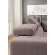 ECKSOFA in Chenille Altrosa  - Chromfarben/Altrosa, Design, Textil (301/207cm) - Xora