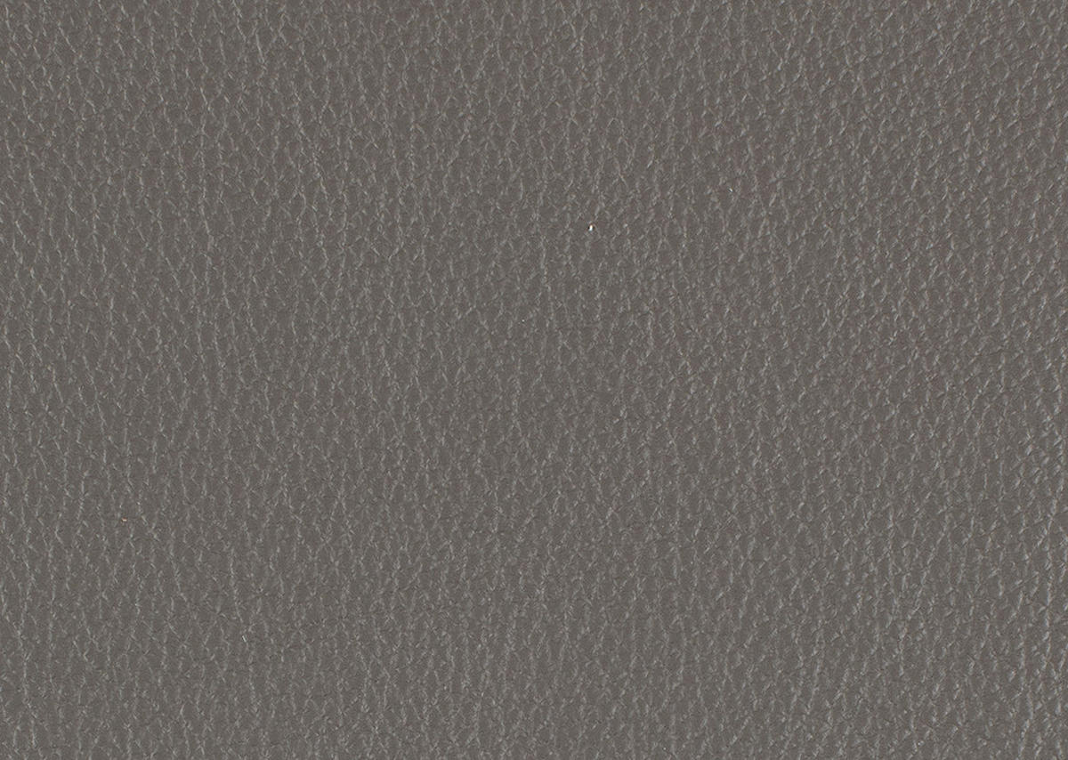 ECKSOFA in Echtleder Graubraun  - Graubraun/Schwarz, Design, Leder/Metall (291/176cm) - Valdera