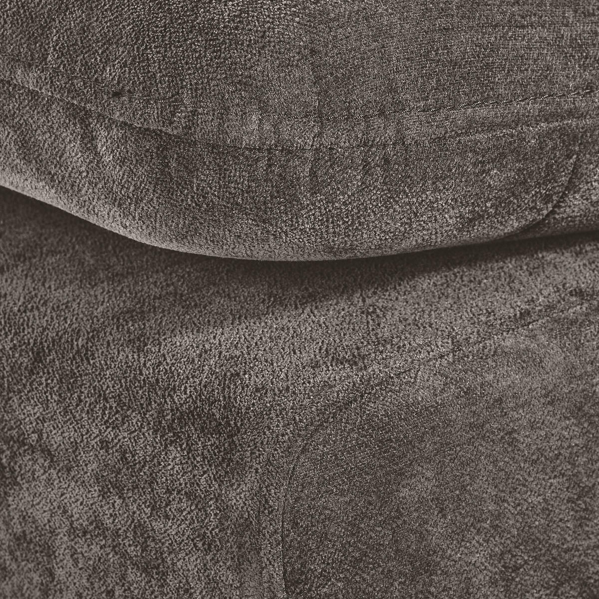 ECKSOFA Taupe Chenille  - Taupe/Silberfarben, KONVENTIONELL, Holz/Textil (187/293cm) - Carryhome