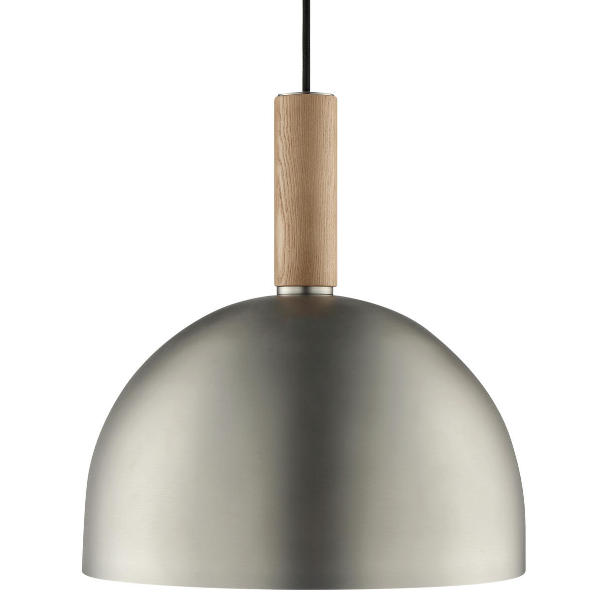 HÄNGELEUCHTE Skara 35/120 cm   - Nickelfarben, Design, Holz/Metall (35/120cm) - Brilliant