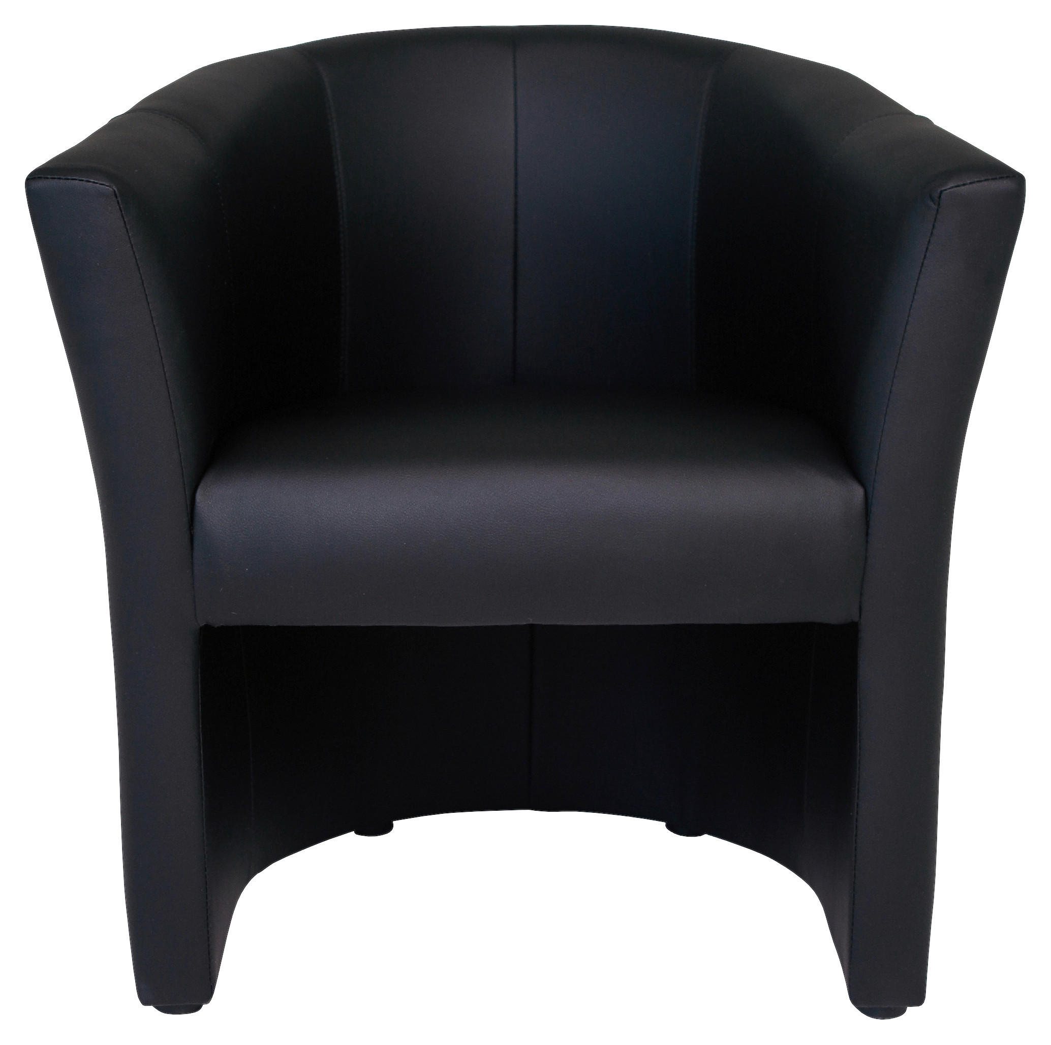 SESSEL in Lederlook Schwarz  - Schwarz, KONVENTIONELL, Kunststoff/Textil (68/78/65cm) - Boxxx