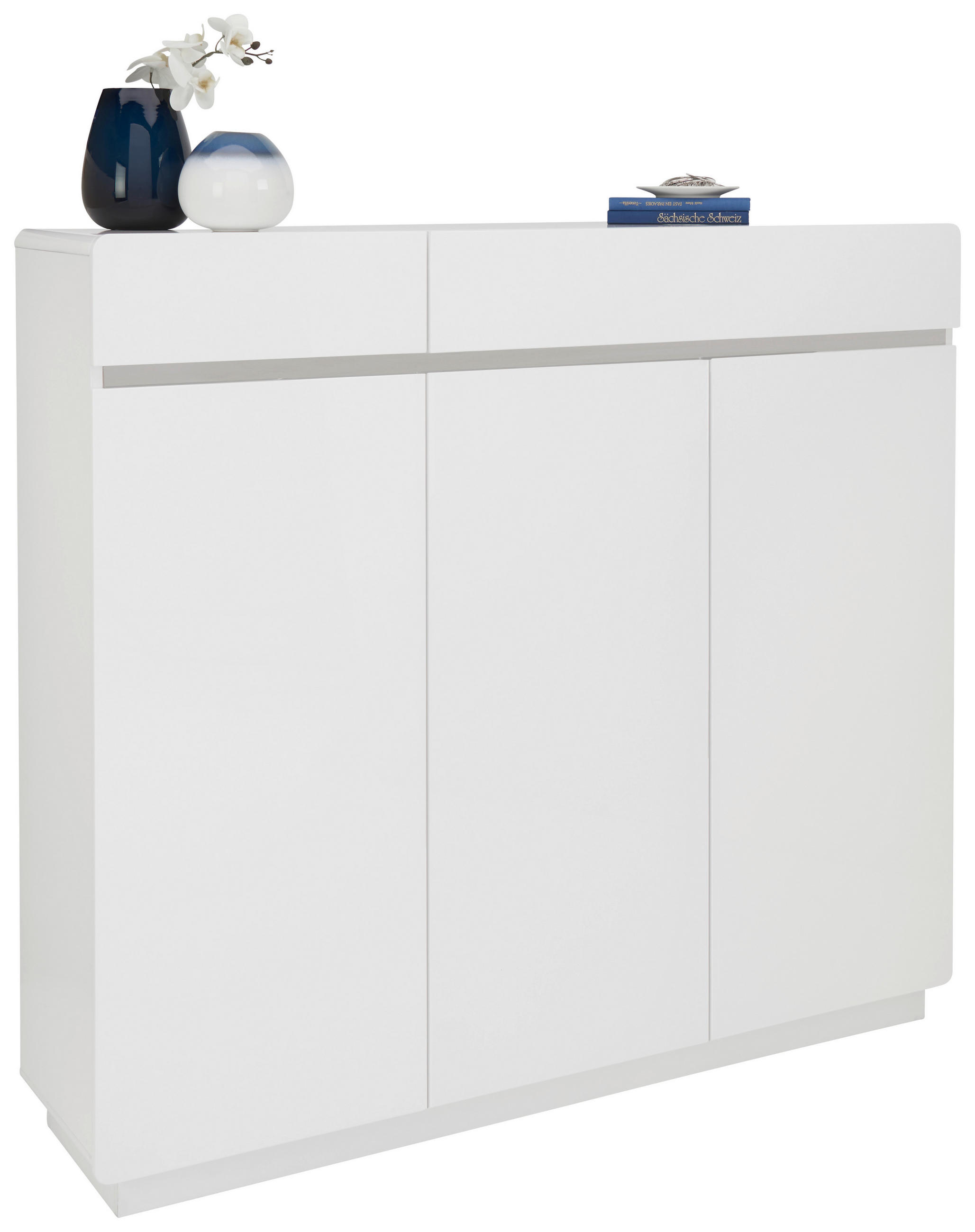 SCHUHSCHRANK Weiß  - Weiß, Design, Holzwerkstoff (135/123/35cm) - Xora