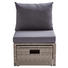 LOUNGESESSEL - Naturfarben/Grau, KONVENTIONELL, Kunststoff/Textil (58/74/73cm) - Ambia Garden LOUNGESESSEL - Naturfarben/Grau, KONVENTIONELL, Kunststoff/Textil (58/74/73cm) - Ambia Garden
