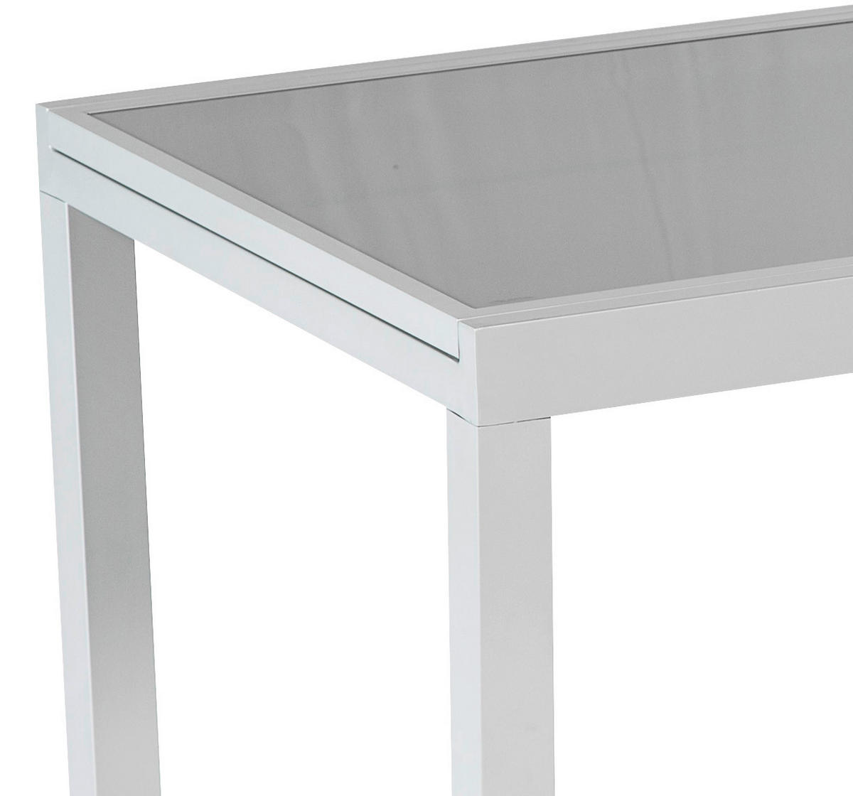 GARTENSET Aluminium  - Silberfarben/Schwarz, KONVENTIONELL, Glas/Textil - Gardenson