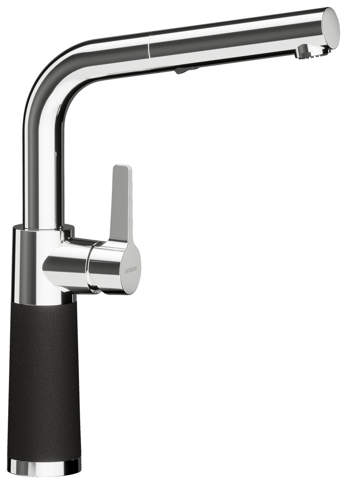 KÜCHENARMATUR 557120GNE  - Schwarz, Basics, Stein/Metall (5,2/32,3/19,7cm) - Schock