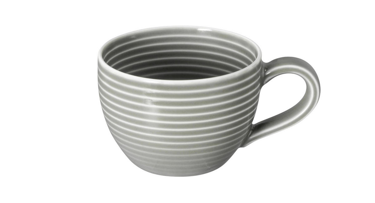 ESPRESSOTASSE Beat perlgrau 110 ml  - Grau, KONVENTIONELL, Keramik (0,11l) - Seltmann Weiden