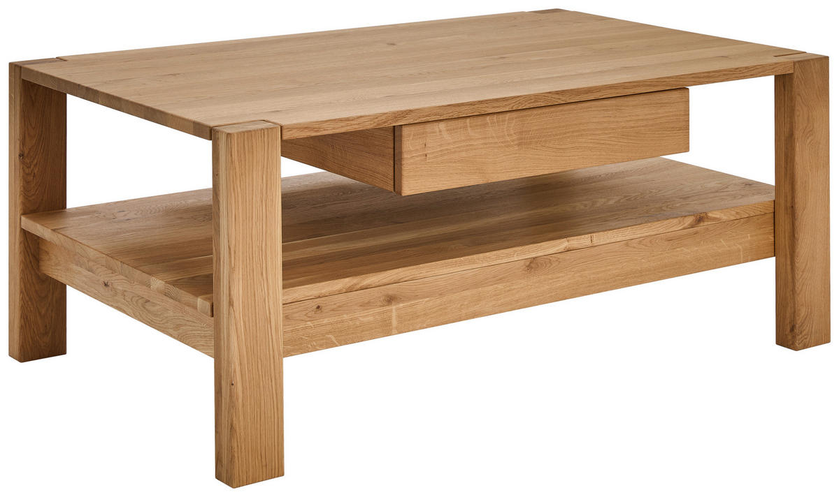 COUCHTISCH in Holz 110/70/47,5 cm  - Wildeiche, Konventionell, Holz (110/70/47,5cm) - Linea Natura