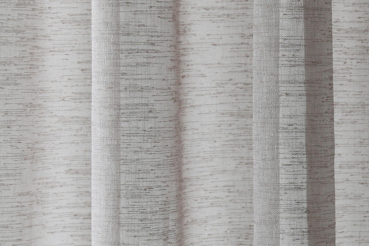 SCHLAUFENSCHAL  transparent  140/245 cm   - Braun, Basics, Textil (140/245cm)