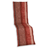 RELAXSESSELAUFLAGE Graphik  - Rot/Schwarz, Basics, Textil (50/6/170cm)