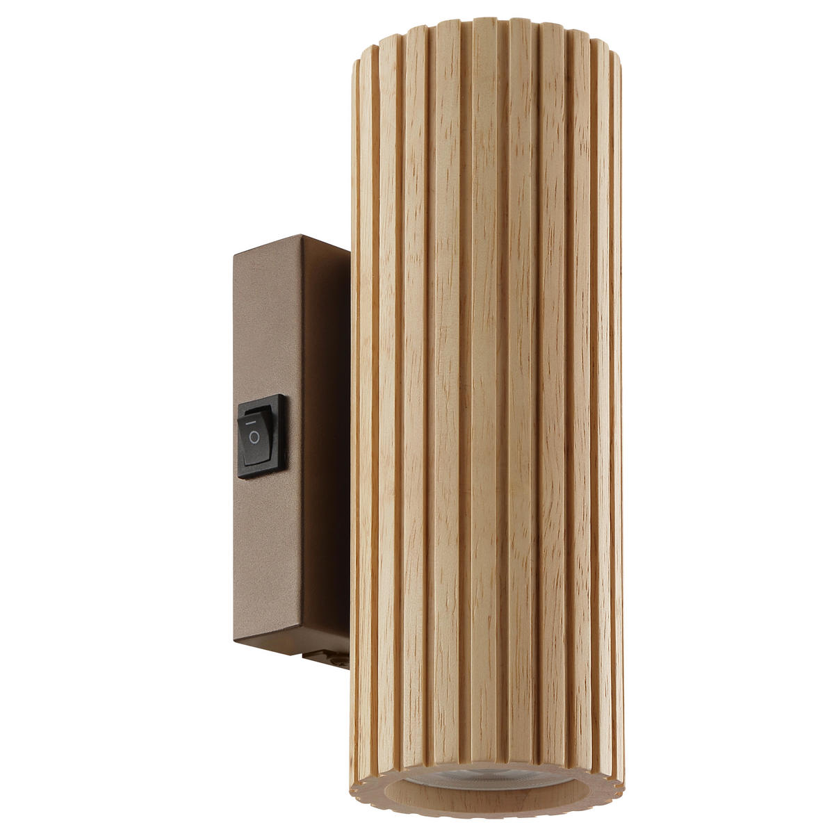 WANDLEUCHTE LAKEWOOD 9,5/20/7 cm  - Braun, Design, Holz/Metall (9,5/20/7cm)