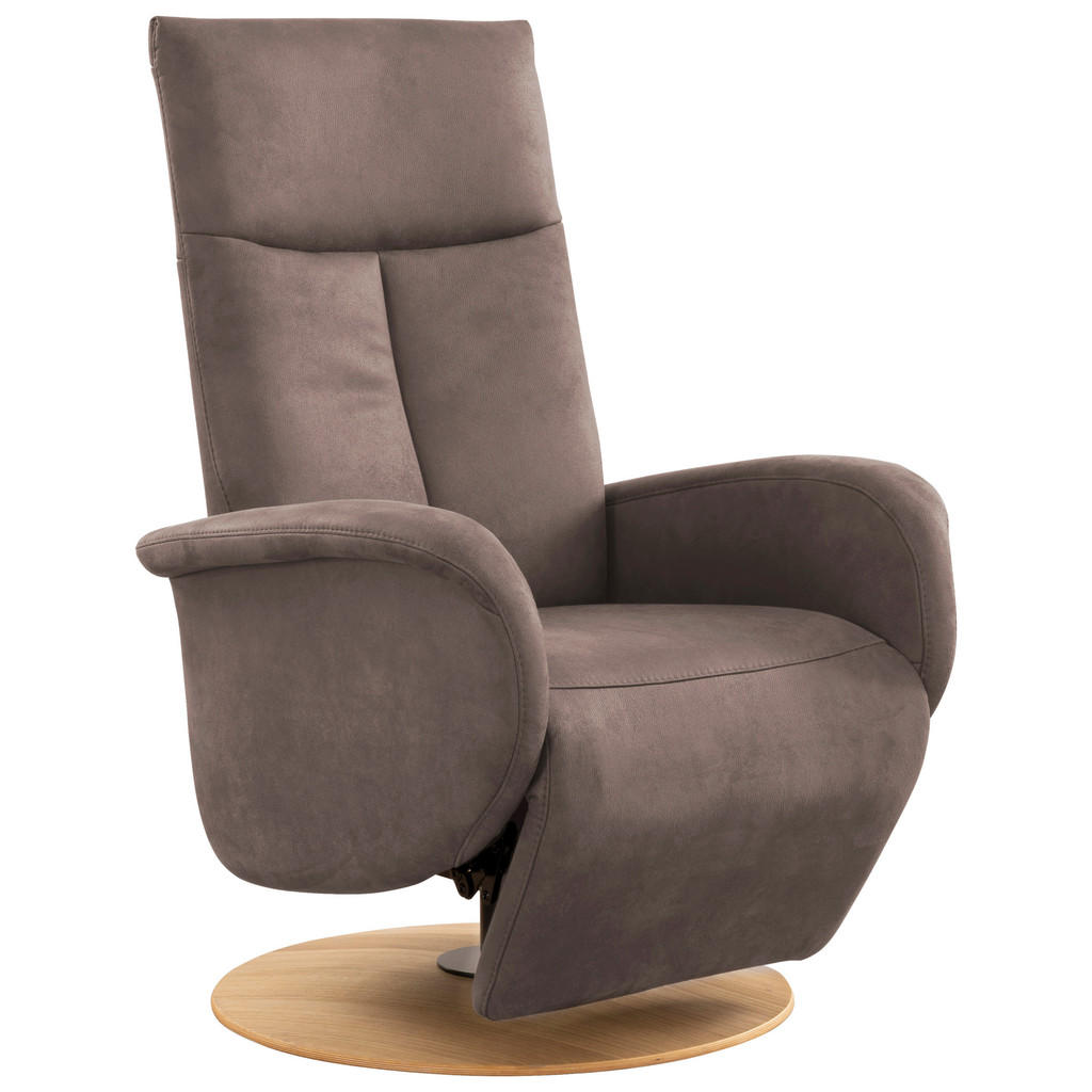 Thumbnail - Sit & More Relaxsessel, Graubraun, Textil, Eiche, 75x112x82 cm, Goldenes M, Oeko-Tex® Standard 100, Made in Europe, DGM-...
