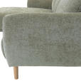ECKSOFA Olivgrün Flachgewebe  - Buchefarben/Olivgrün, KONVENTIONELL, Holz/Textil (144/230cm) - Carryhome