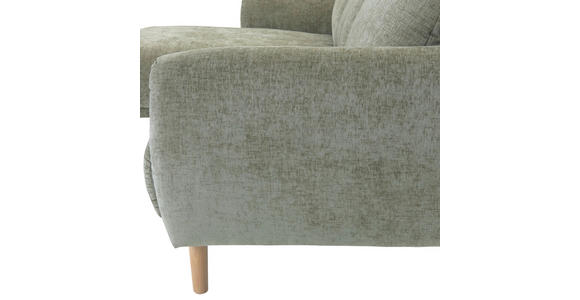 ECKSOFA Olivgrün Flachgewebe - Buchefarben/Olivgrün, KONVENTIONELL, Holz/Textil (144/230cm) - Carryhome