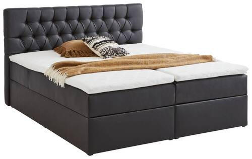 PAT TIP BOXSPRING FĂRĂ ARCURI 180/200 cm negru