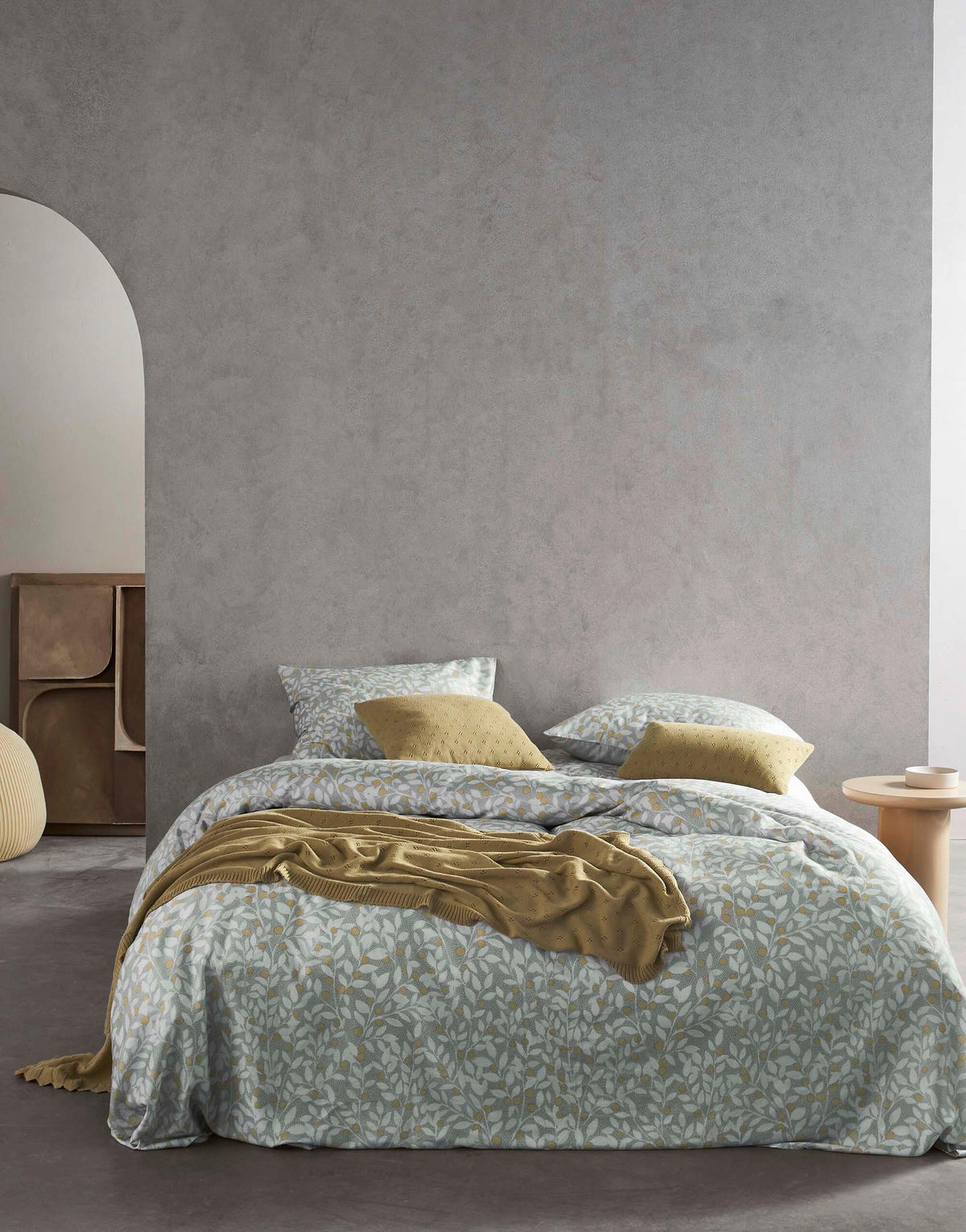 BETTWÄSCHE LENTHE Satin  - Grau, Basics, Textil (155/220cm) - Essenza