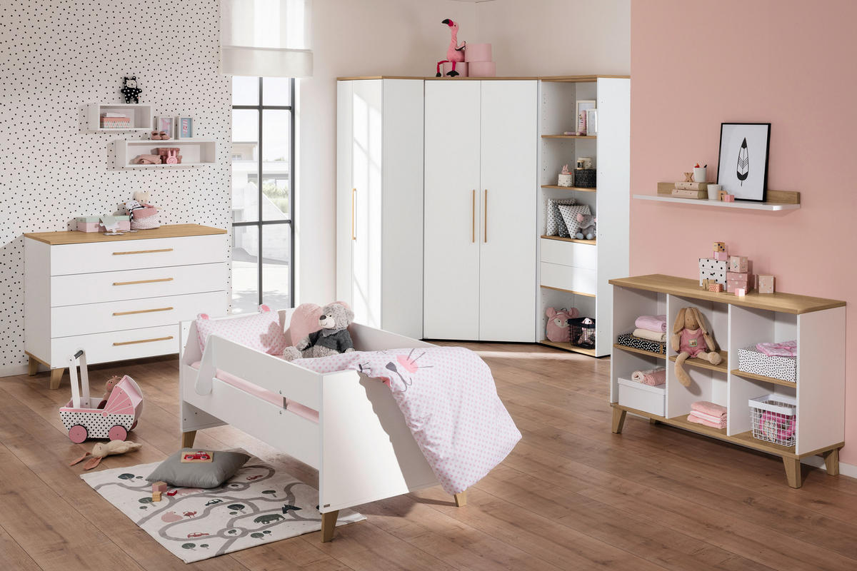 UMBAUSEITEN Oscar  - Weiß, Basics, Holzwerkstoff (139,0/18,4/1,8cm) - Paidi