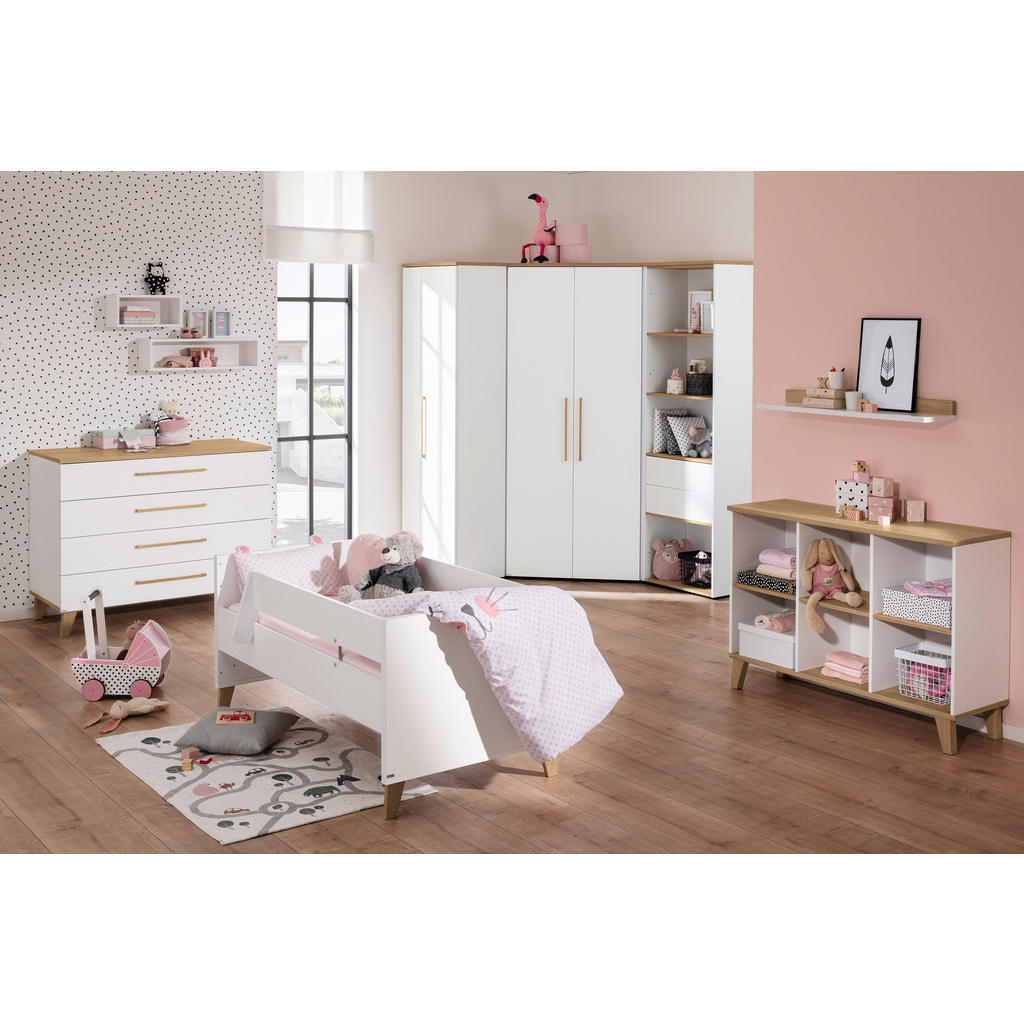 Thumbnail - Paidi Babyregal Oscar / Eliana, Weiß, Holzwerkstoff, 70.0x18.5x18.7 cm, Blauer Engel, Goldenes M, Kinder- & Jugendzimmer...