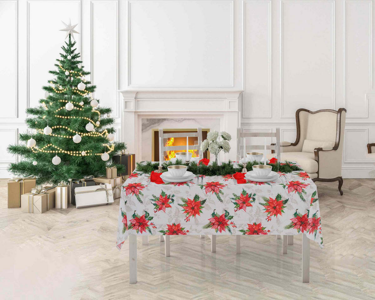 STOLNJAK 140/300 cm   CHRIS  - višebojna, Osnovno, tekstil (140/300cm) - X-Mas