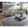 WOHNLANDSCHAFT in Webstoff Grau  - Schwarz/Grau, Design, Textil/Metall (180/344/208cm) - Dieter Knoll