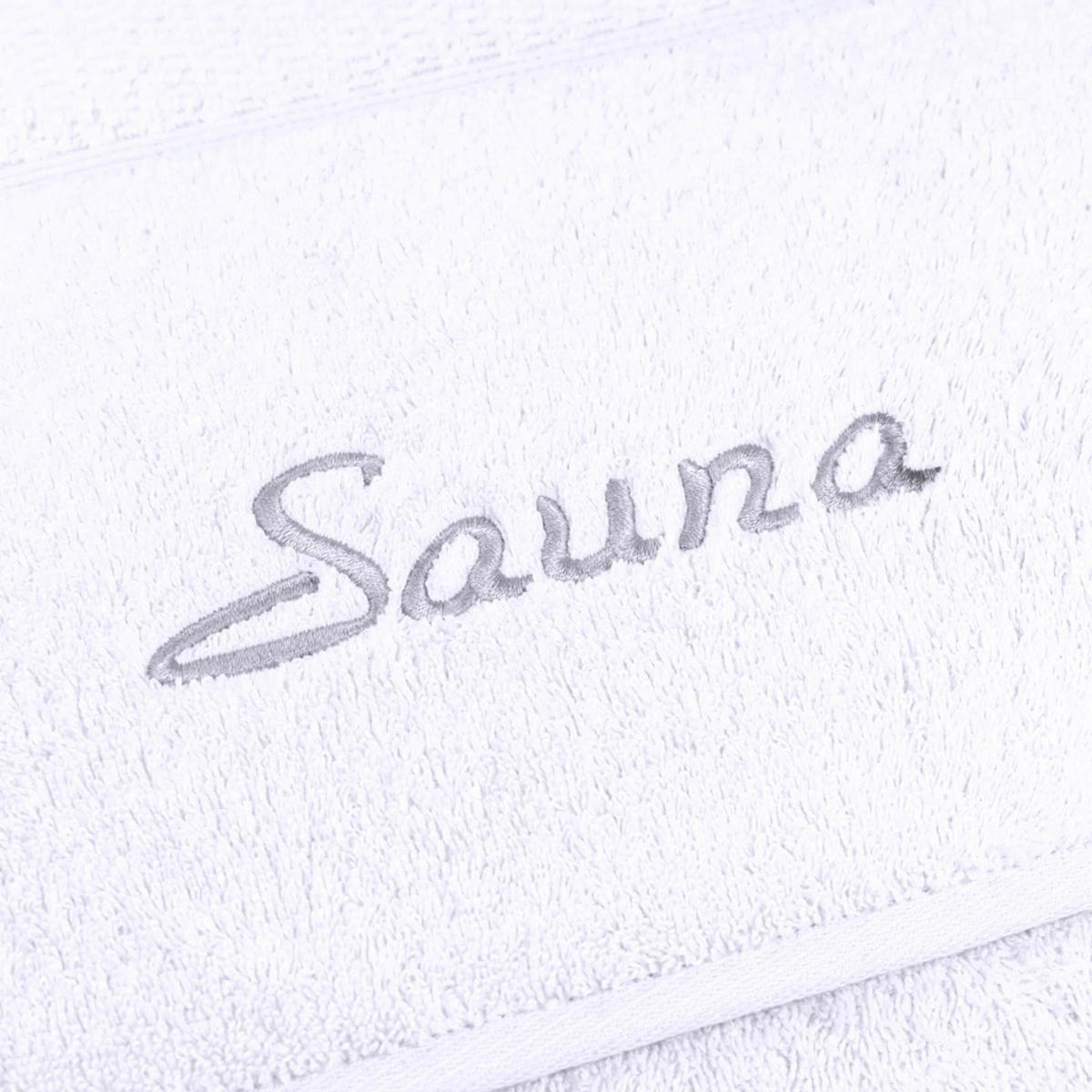 SAUNATUCH FROTTANA PEARL Weiß  - Weiß, Basics, Textil (80/200cm) - Moeve