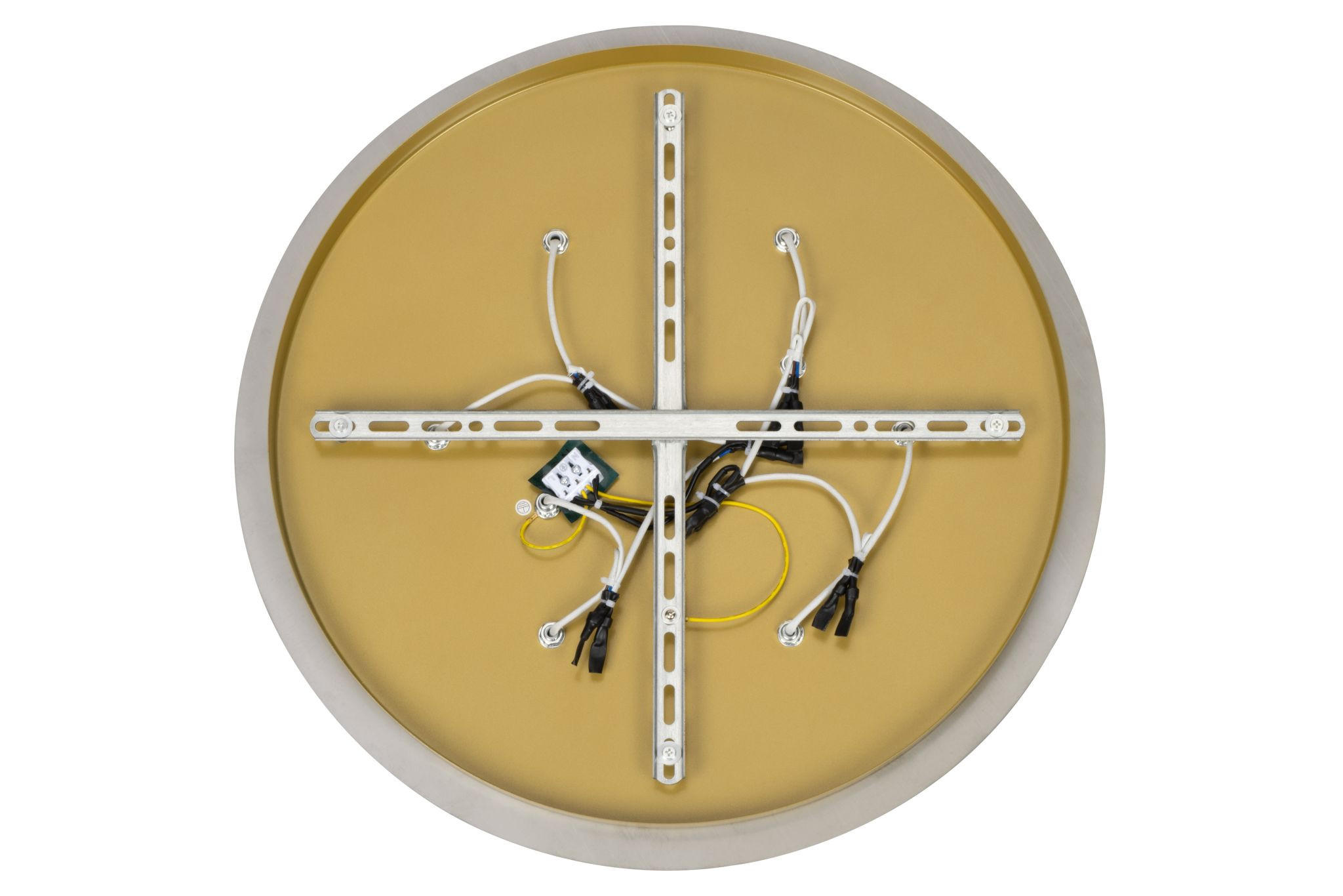 DECKENLEUCHTE Eastbourne 55/22 cm   - Goldfarben, KONVENTIONELL, Glas/Metall (55/22cm) - Novel