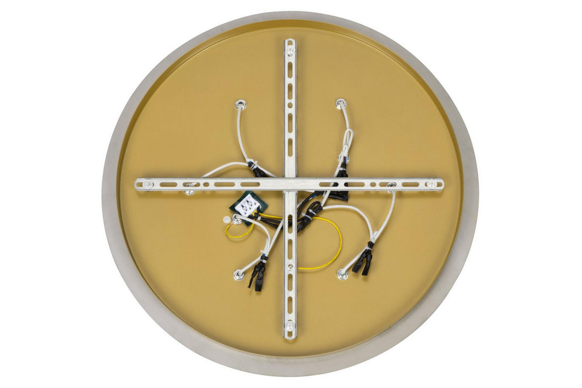DECKENLEUCHTE Eastbourne 55/22 cm   - Goldfarben, KONVENTIONELL, Glas/Metall (55/22cm) - Novel