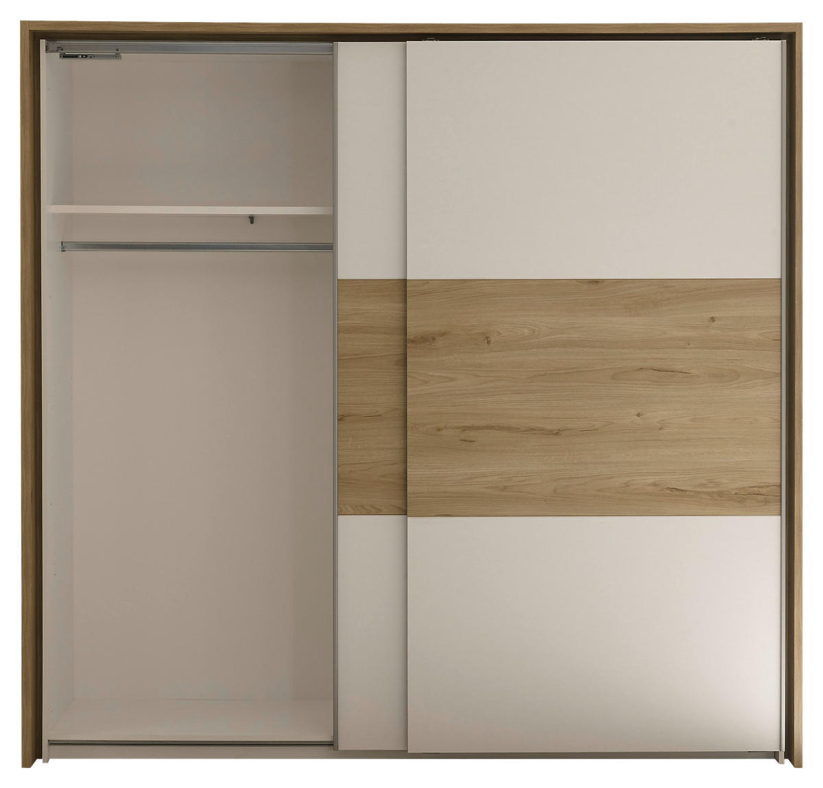 SPALNICA, bela, barve hrasta  - barve hrasta/bela, Moderno, leseni material - Hom`in