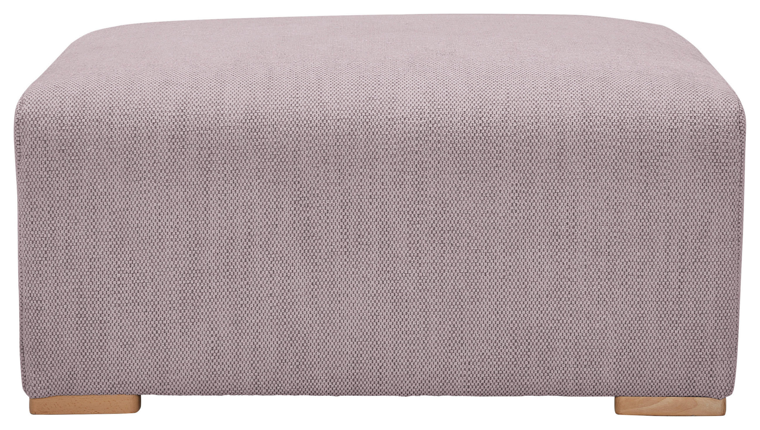 HOCKER Flachgewebe Altrosa  - Buchefarben/Altrosa, KONVENTIONELL, Holz/Textil (101/44/92cm) - Livetastic