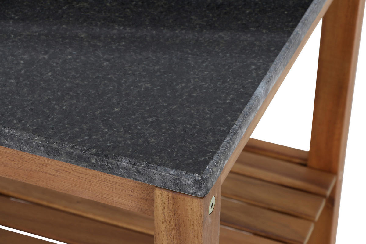 OUTDOORKÜCHE - Akaziefarben, KONVENTIONELL, Holz - Siena Garden