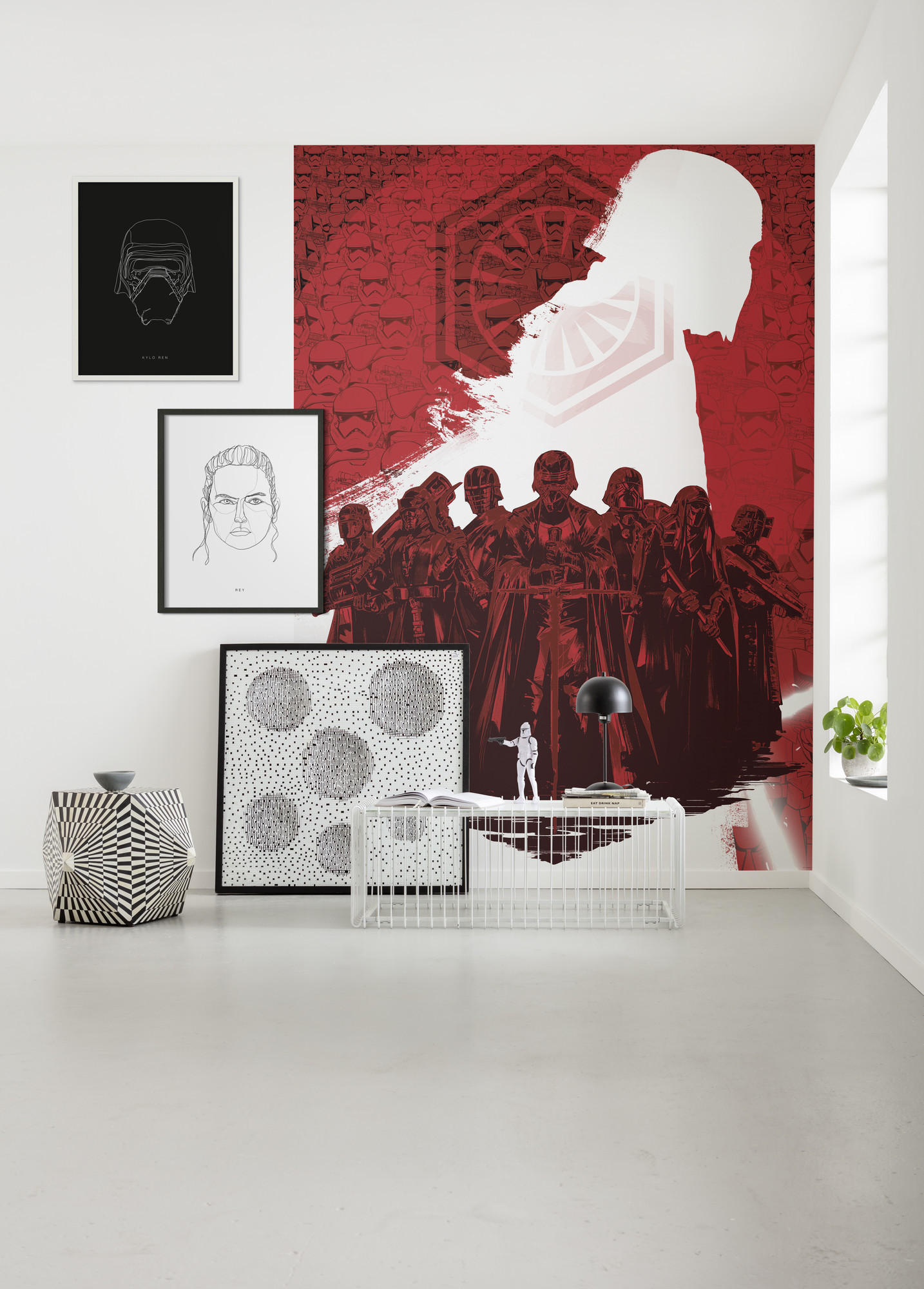 FOTOTAPETE - Rot/Weiß, Trend, Textil (200/280cm) - Xora