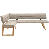 ECKBANK 155/225 cm  in Naturfarben  - Eichefarben/Naturfarben, KONVENTIONELL, Holz/Textil (155/225cm) - Dieter Knoll