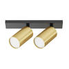 STRAHLER Ceiling & Wall 6/34,4/12 cm  - Goldfarben/Schwarz, Trend, Metall (6/34,4/12cm) - MAYTONI