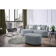 ECKSOFA  in Chenille Braun, Grau  166/235 cm  - Beige/Schwarz, MODERN, Kunststoff/Textil (166/235cm) - Hom`in