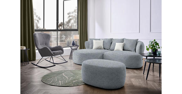 ECKSOFA  in Chenille Braun, Grau  166/235 cm  - Beige/Schwarz, MODERN, Kunststoff/Textil (166/235cm) - Hom`in